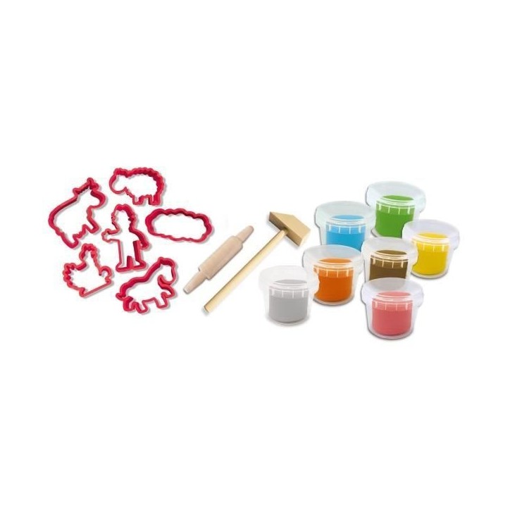 Jeu de pâte a modeler - My first - Méga kit avec outils - Jaune - Pour enfant de 12 mois a 4 ans