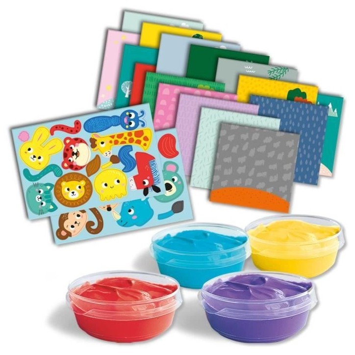 Kit créatif - SES CREATIVE - Animaux en empreintes de doigts