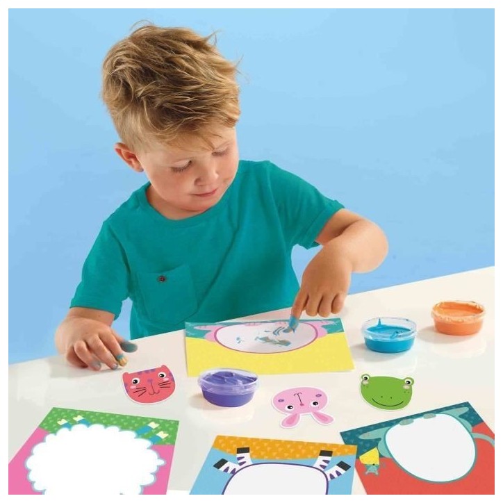 My first - Peinture au doigt - Animaux - SES CREATIVE - Peins 8 cartes d'animaux joyeux. My first - Peinture au doigt - Animaux - SES CREATIVE - Peins 8 cartes d'animaux joyeux.