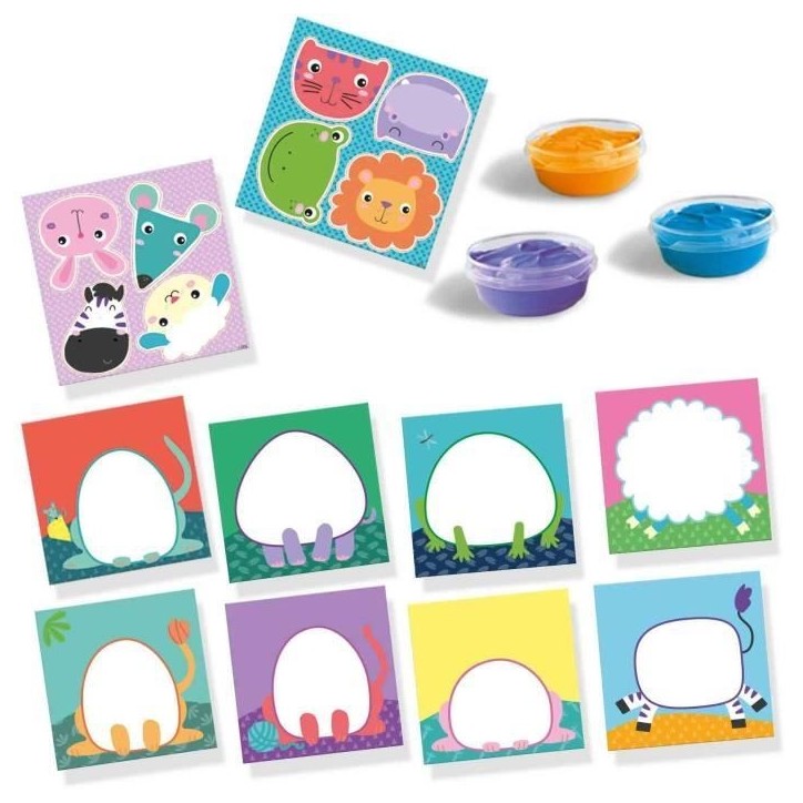 My first - Peinture au doigt - Animaux - SES CREATIVE - Peins 8 cartes d'animaux joyeux. My first - Peinture au doigt - Animaux - SES CREATIVE - Peins 8 cartes d'animaux joyeux.