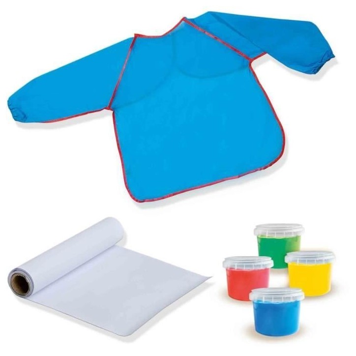 My first - Mon premier kit de peinture au doigt avec un tablier - SES CREATIVE My first - Mon premier kit de peinture au doigt avec un tablier - SES CREATIVE