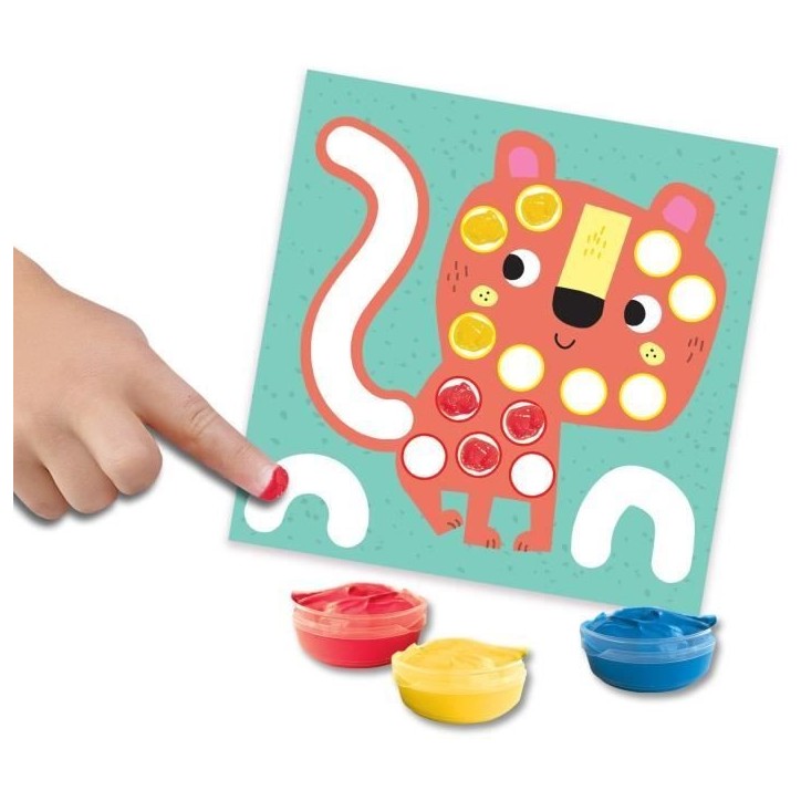 Kit 3 en 1 Peinture au doigt, coloriage et formes autocollantes SES CREATIVE My first Kit 3 en 1 Peinture au doigt, coloriage et formes autocollantes SES CREATIVE My first