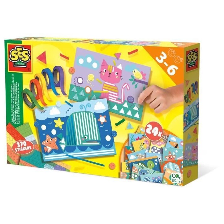 SES CREATIVE - J'apprends a coller et a reconnaître les formes SES CREATIVE - J'apprends a coller et a reconnaître les formes