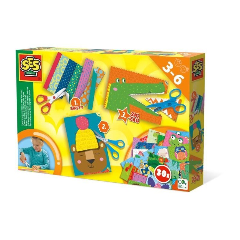 SES CREATIVE - J'apprends a découper - Ciseaux pour enfant sûrs - Mu SES CREATIVE - J'apprends a découper - Ciseaux pour enfant sûrs - Mu