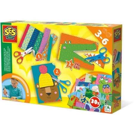 SES CREATIVE - J'apprends a découper - Ciseaux pour enfant sûrs - Mu