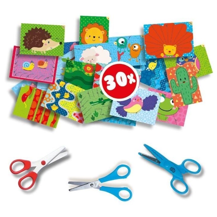 SES CREATIVE - J'apprends a découper - Ciseaux pour enfant sûrs - Multicolore SES CREATIVE - J'apprends a découper - Ciseaux pour enfant sûrs - Multicolore