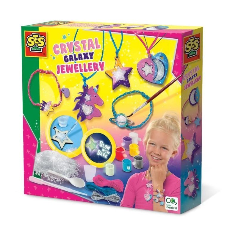 Bijoux a cristaux pour enfant - Galaxie - Jaune et multicolore - Pour Bijoux a cristaux pour enfant - Galaxie - Jaune et multicolore - Pour