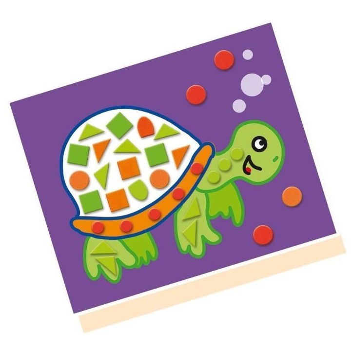SES Creative 14827 - J'apprends la mosaique, aves les mosaiques autocollants de couleur, convient aux jeunes enfants SES Creative 14827 - J'apprends la mosaique, aves les mosaiques autocollants de couleur, convient aux jeunes enfants