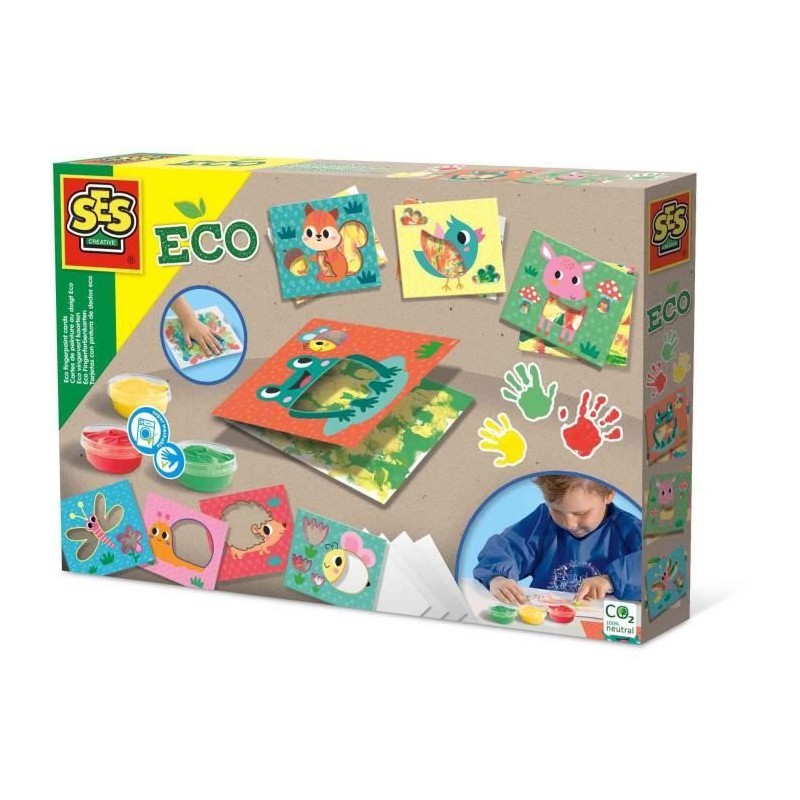 Cartes de peinture au doigt Eco - SES CREATIVE - Exprime-toi avec la p Cartes de peinture au doigt Eco - SES CREATIVE - Exprime-toi avec la p