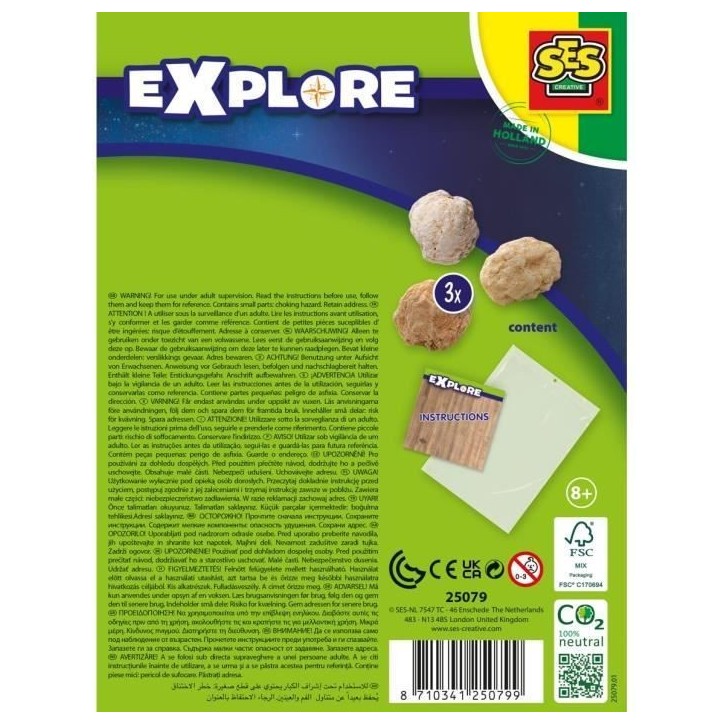 Géodes a ouvrir - Jeu créatif - SES - A partir de 8 ans Géodes a ouvrir - Jeu créatif - SES - A partir de 8 ans
