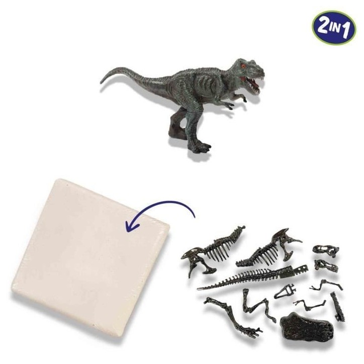 Fouille de dinosaures et de squelettes 2 en 1 - T-rex - SES CREATIVE