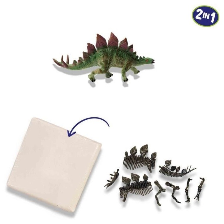 Fouille de dinosaures et de squelettes 2 en 1 - Stégosaure - SES CREATIVE