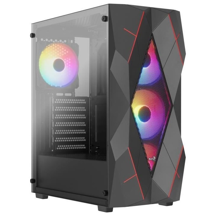 Boîtier PC - AEROCOOL - Volcan G v1 (Noir) - Moyen tour - Format ATX - Sans alimentation