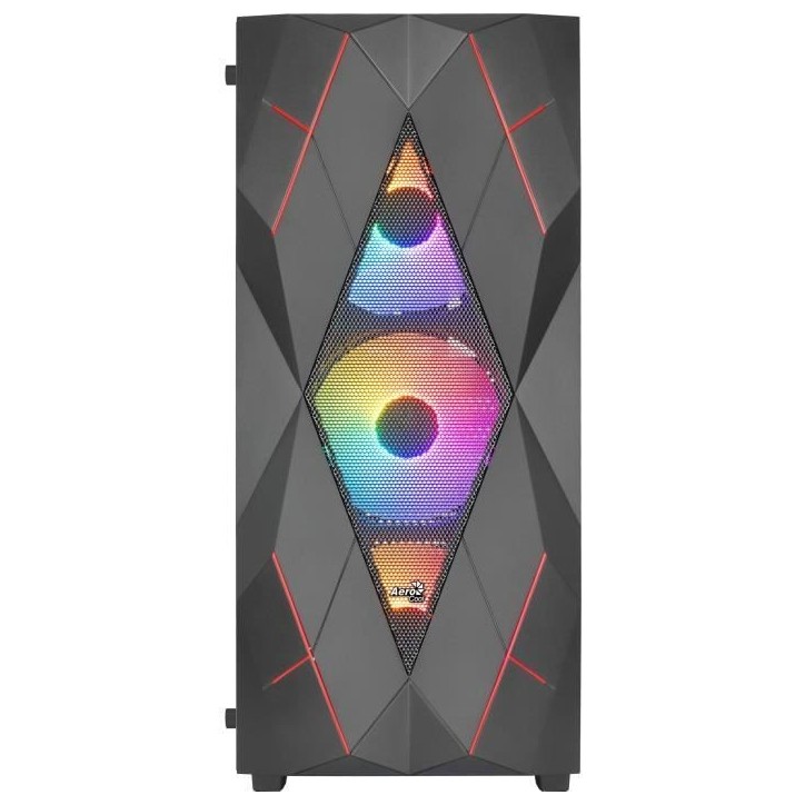 Boîtier PC - AEROCOOL - Volcan G v1 (Noir) - Moyen tour - Format ATX - Sans alimentation