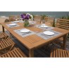 Ensemble repas de jardin extensible 6 a 8 personnes - table 180-240x10