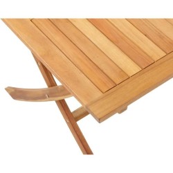 Ensemble repas de jardin en bois d'eucalyptus FSC - BANGGI - 4 personn