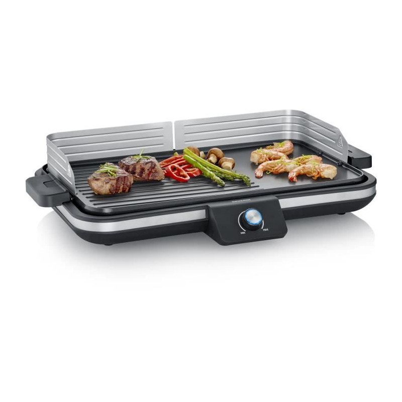 Plancha SEVERIN - PG8564 - Surface cuisson 50x30cm - Plaque en fonte a Plancha SEVERIN - PG8564 - Surface cuisson 50x30cm - Plaque en fonte a
