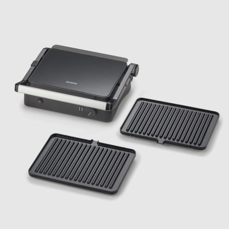 Gril SEVERIN - KG2398 - Surface cuisson 30x22cm - Plaques amovibles -