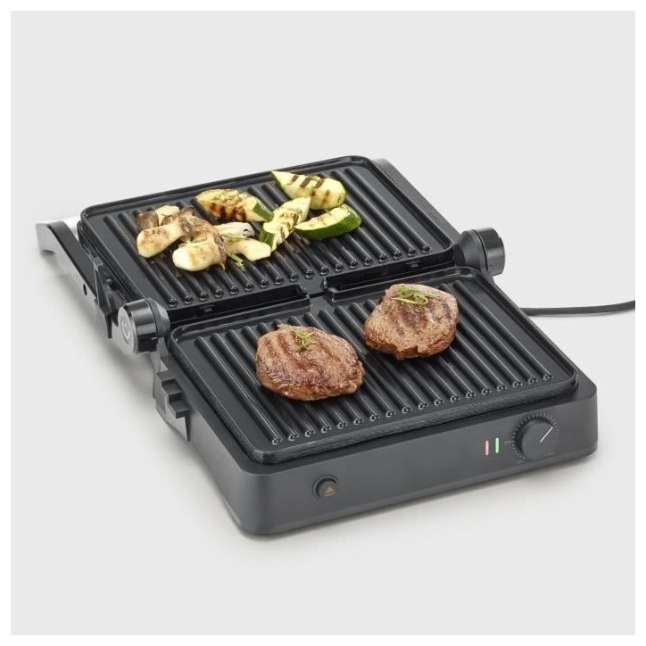 Gril SEVERIN - KG2398 - Surface cuisson 30x22cm - Plaques amovibles - Revetement céramique - 1800W
