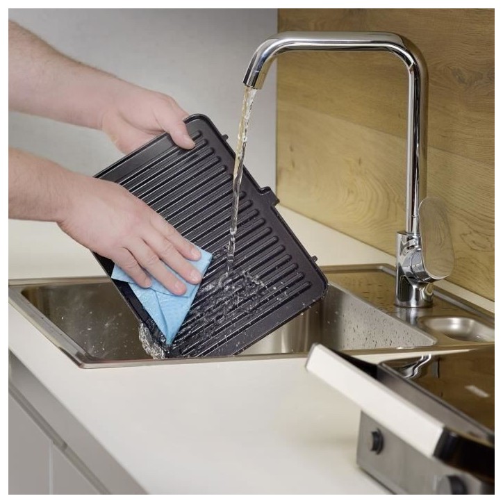 Gril SEVERIN - KG2398 - Surface cuisson 30x22cm - Plaques amovibles - Revetement céramique - 1800W