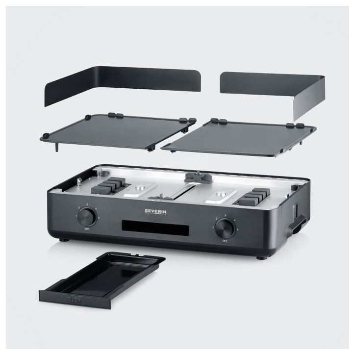 Plancha SEVERIN - PG8569 - Surface de cuisson 48x27cm - Revetement céramique antiadhésif - 2200W