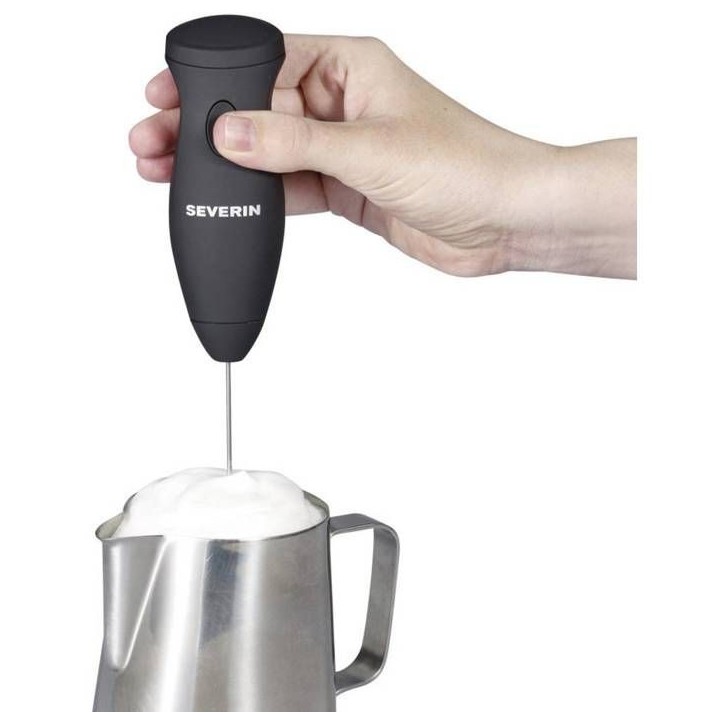 SEVERIN - SM3590 - Émulsionneur de lait compact et maniable - Mousse de lait onctueuse - Piles incluses
