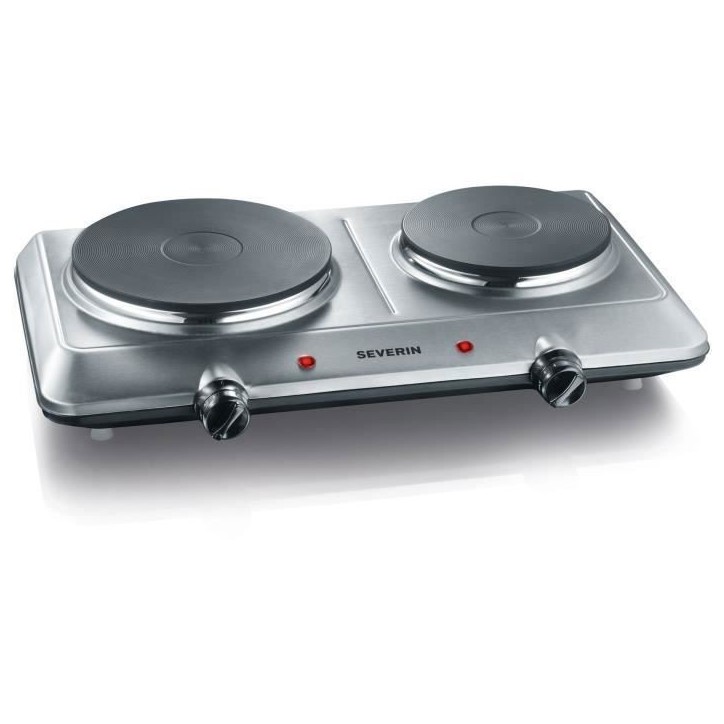 Plaque de cuisson posable SEVERIN - K1014 - 2 foyers en fonte - 2500W Plaque de cuisson posable SEVERIN - K1014 - 2 foyers en fonte - 2500W