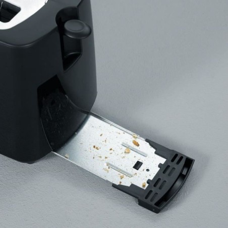 Grille-pain SEVERIN AT2287 - 700 W, 2 tranches, brunissage réglable, support viennoiseries, noir