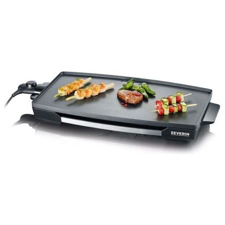 Plancha SEVERIN - KG2397 - Surface cuisson 32,5x59,5cm - Plaque en fonte anti-adhésive - 2200W