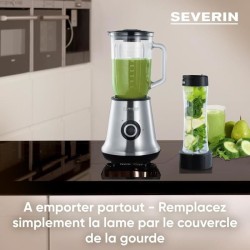 Blender 2 en 1 - SEVERIN - SM3737 - Multi-mixeur et blender a smoothie