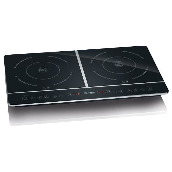 Plaque de cuisson posable SEVERIN - DK1031 - Induction 2 foyers - Jusqu'a 240°C - 3400W