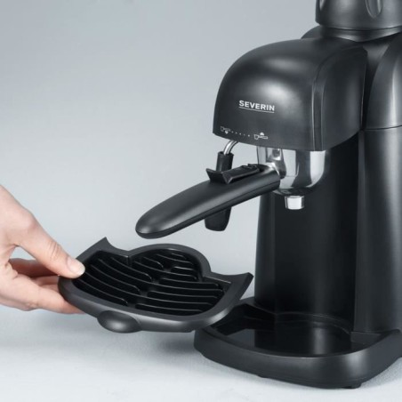 SEVERIN KA5978 Cafetiere Expresso, Vapeur pour Mousse de lait, Petite Machine expresso, Machine a café 4 tasses,Pompe 3,5 bars,