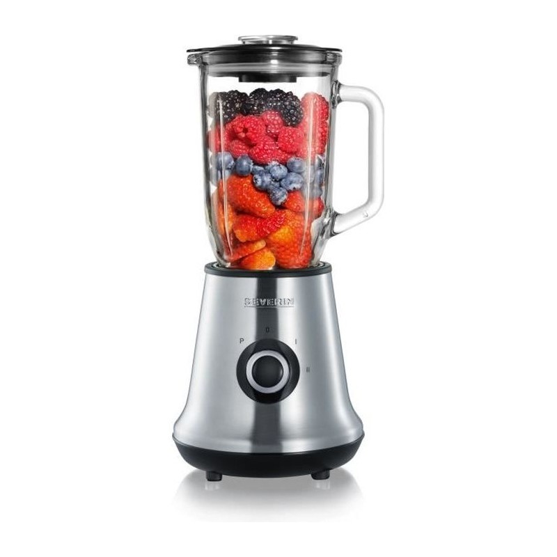 Blender - SEVERIN - SM3734 - 500 W - Bol en verre 1 L - 2 vitesses + f Blender - SEVERIN - SM3734 - 500 W - Bol en verre 1 L - 2 vitesses + f