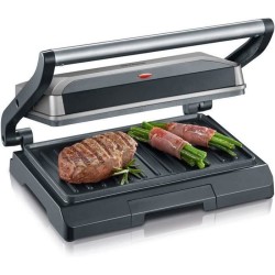 SEVERIN - Grill Electrique KG2394 - Surface cuisson 23x14,5cm - Plaque