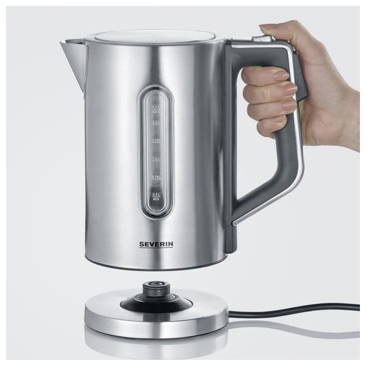 Bouilloire SEVERIN WK3418 - Inox - 1,7 L - Température réglable - Affichage LCD Bouilloire SEVERIN WK3418 - Inox - 1,7 L - Température réglable - Affichage LCD
