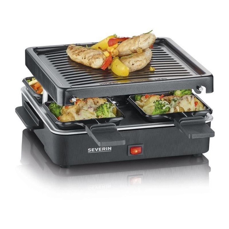 Appareil a raclette SEVERIN - RG2370 - Jusqu'a 4 personnes - Format co Appareil a raclette SEVERIN - RG2370 - Jusqu'a 4 personnes - Format co