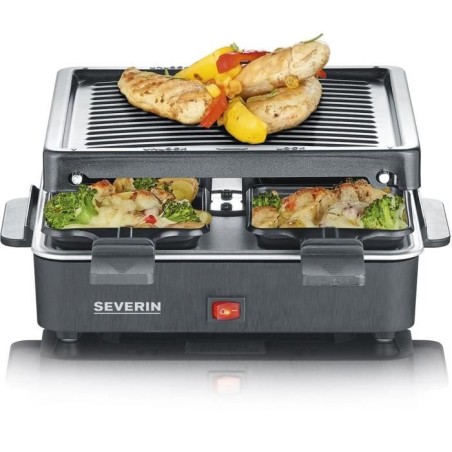 Appareil a raclette SEVERIN - RG2370 - Jusqu'a 4 personnes - Format compact 21x21cm - 600W