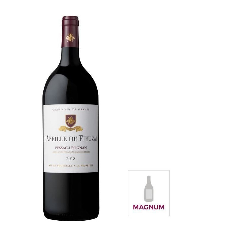 Magnum L'abeille de Fieuzal 2018 Pessac-Léognan - Vin rouge de Bordea Magnum L'abeille de Fieuzal 2018 Pessac-Léognan - Vin rouge de Bordea