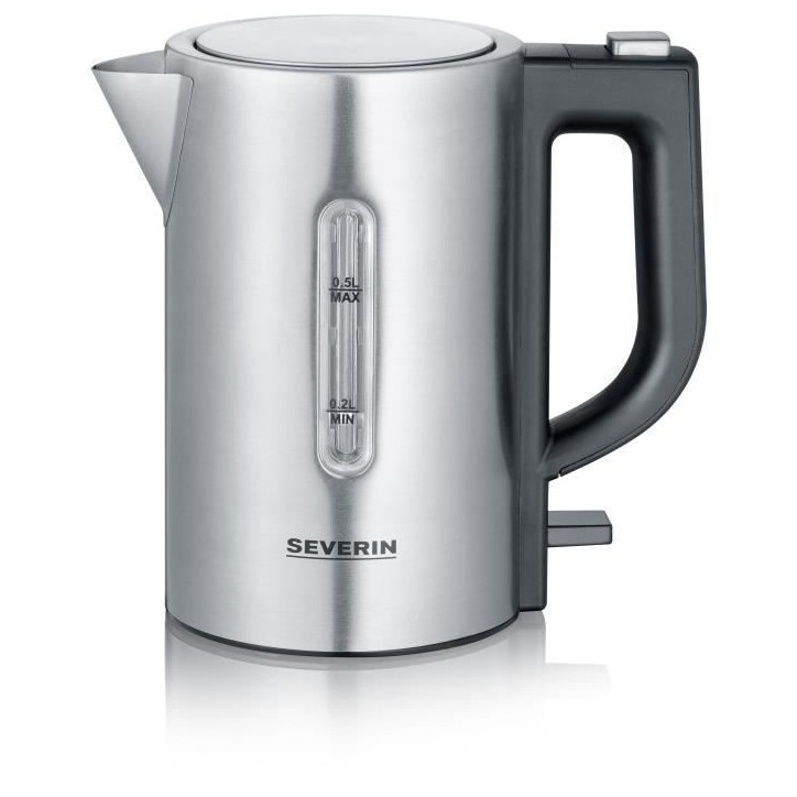 Bouilloire de voyage SEVERIN WK3647 - 0,5 L - 1100 W - Inox et noir Bouilloire de voyage SEVERIN WK3647 - 0,5 L - 1100 W - Inox et noir