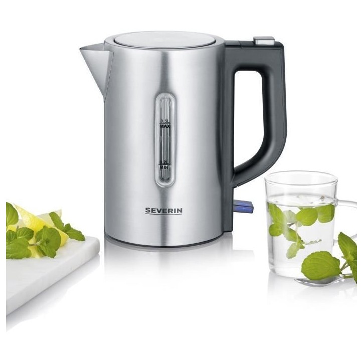 Bouilloire de voyage SEVERIN WK3647 - 0,5 L - 1100 W - Inox et noir Bouilloire de voyage SEVERIN WK3647 - 0,5 L - 1100 W - Inox et noir