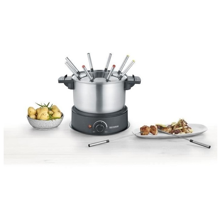 Fondue SEVERIN - FO2473 - Capacité 1,4L - Jusqu'a 8 personnes - Thermostat réglables - 1500W Fondue SEVERIN - FO2473 - Capacité 1,4L - Jusqu'a 8 personnes - Thermostat réglables - 1500W