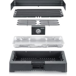 Barbecue électrique SEVERIN - PG8567 - Surface de cuisson 44,5x26cm -
