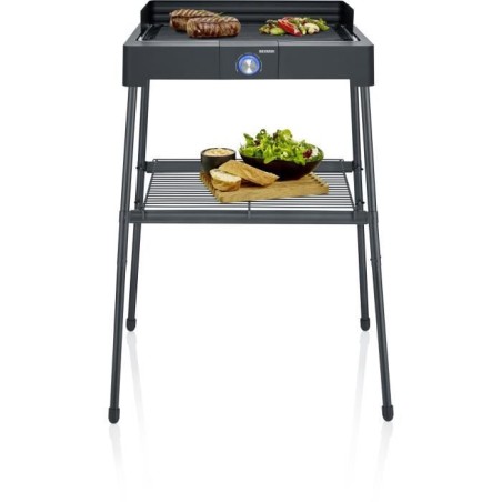 Barbecue électrique SEVERIN - PG8568 - Surface de cuisson 44,5x26cm - Hauteur 85cm - 2200W