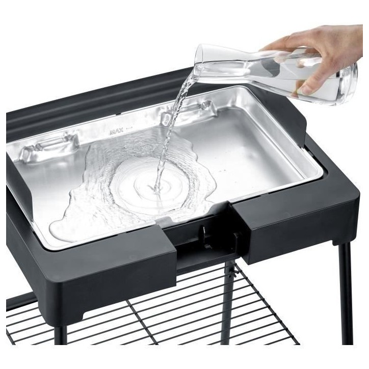 Barbecue électrique SEVERIN - PG8568 - Surface de cuisson 44,5x26cm - Hauteur 85cm - 2200W
