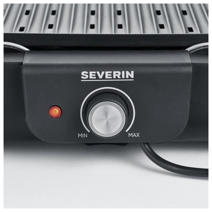 Barbecue électrique SEVERIN - PG8556 - Surface de cuisson 37x29cm - Thermostat réglable - 2300W