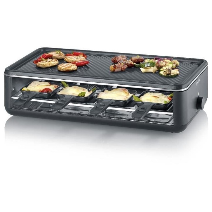 Appareil a raclette SEVERIN - RG2365 - Jusqu'a 8 personnes - Revetement céramique - 1300W Appareil a raclette SEVERIN - RG2365 - Jusqu'a 8 personnes - Revetement céramique - 1300W