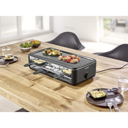 Appareil a raclette SEVERIN - RG2365 - Jusqu'a 8 personnes - Revetement céramique - 1300W
