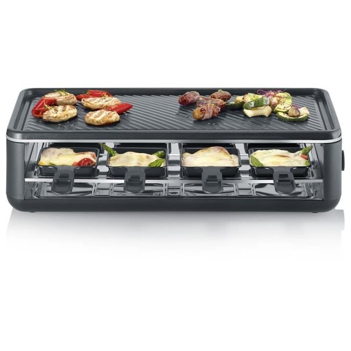 Appareil a raclette SEVERIN - RG2365 - Jusqu'a 8 personnes - Revetement céramique - 1300W Appareil a raclette SEVERIN - RG2365 - Jusqu'a 8 personnes - Revetement céramique - 1300W