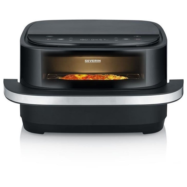 Friteuse sans huile SEVERIN - Airfryer FR2464 - Capacité 4L - 10 programmes dont fonction pizza - 2100W Friteuse sans huile SEVERIN - Airfryer FR2464 - Capacité 4L - 10 programmes dont fonction pizza - 2100W