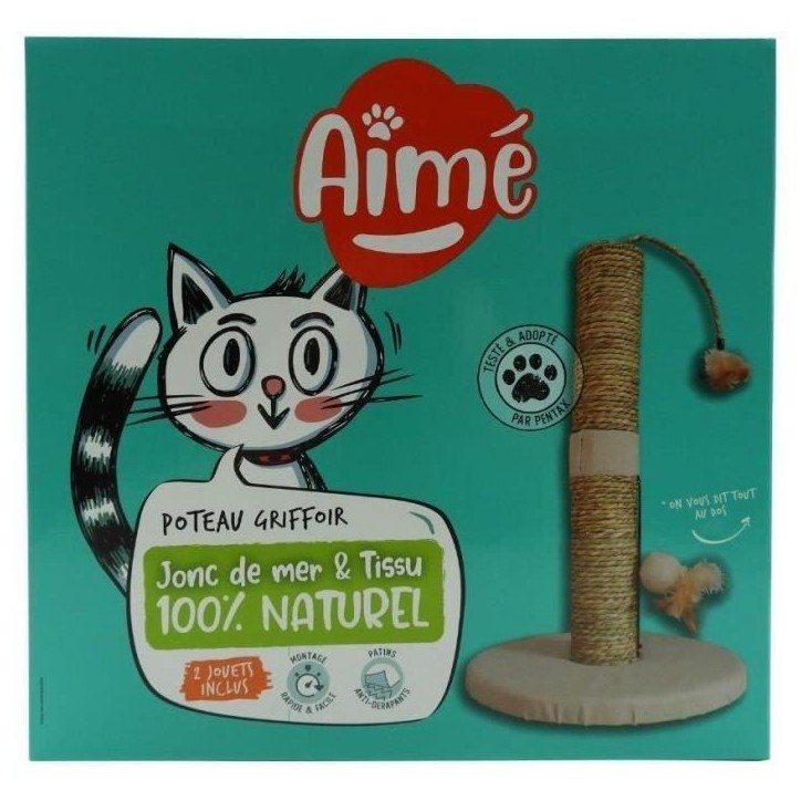 Poteau Griffoir - AIMÉ - 48 x 30 cm Poteau Griffoir - AIMÉ - 48 x 30 cm